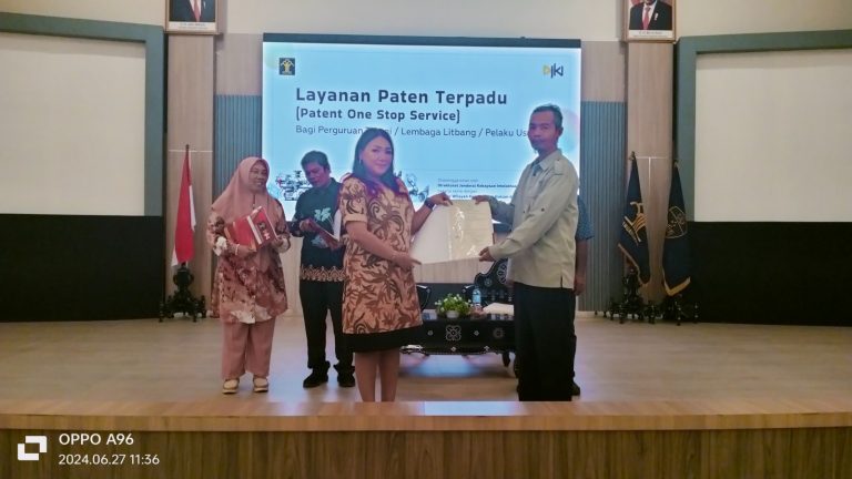 Sosialisasi Paten Terpadu Kantor Wilayah KEMENKUMHAM PROV NTB